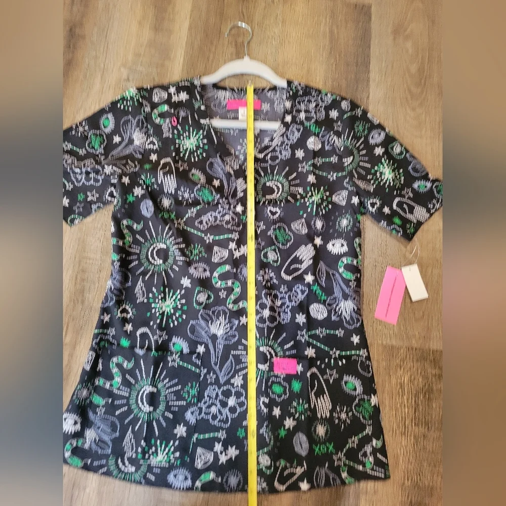 Women's Black Floral Top - Picture 8 of 12